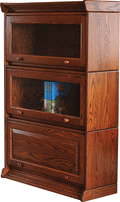 Amish Meadow Barrister 3 Piece Bookcase