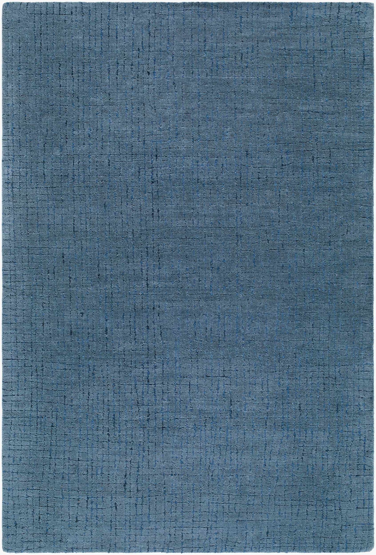 Kynton Blue Modern Minimalist Handmade Area Rug